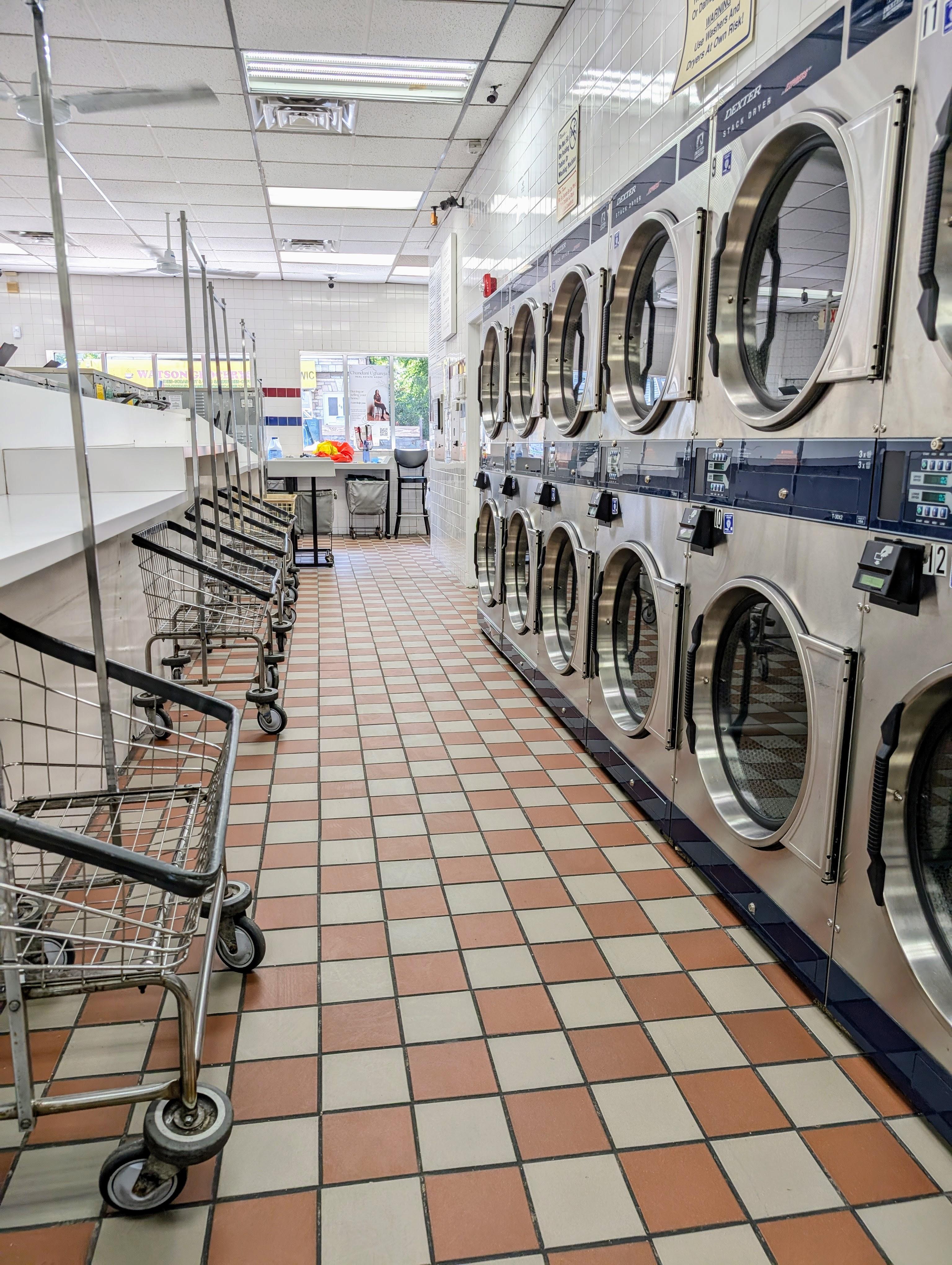 Second aisle of the laundromat